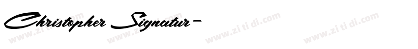 Christopher Signatur字体转换